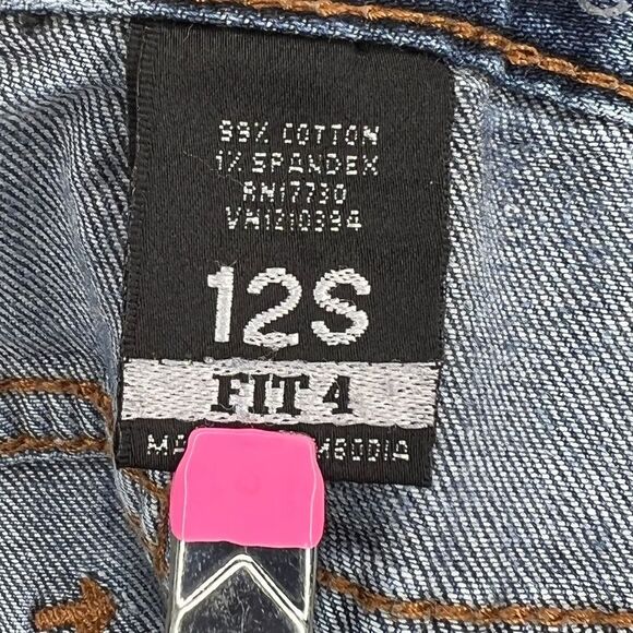 MOSSIMO SUPPLY CO. MID-RISE CASUAL CLASSIC STRETCH SKINNY JEANS SZ.12S FIT 4 - Picture 3 of 3